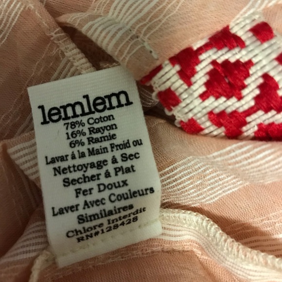 NWOT Lemlem Nefasi Striped Cotton Blend Blouse - Picture 14 of 14